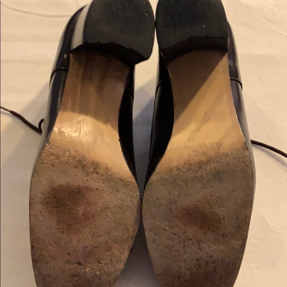 GREATER L.A. leather & ponyhair lace up heels 5.5 - Picture 8 of 8
